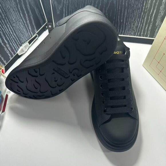 Alexander McQueen Black Leather Sneakers - Picture 7 of 7